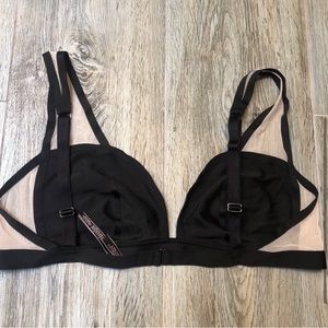 Victoria Secret black and nude X-Large plunge bralette